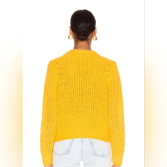 Rag & Bone Mustard Wool Arizona Crew Sweater - Picture 3 of 12